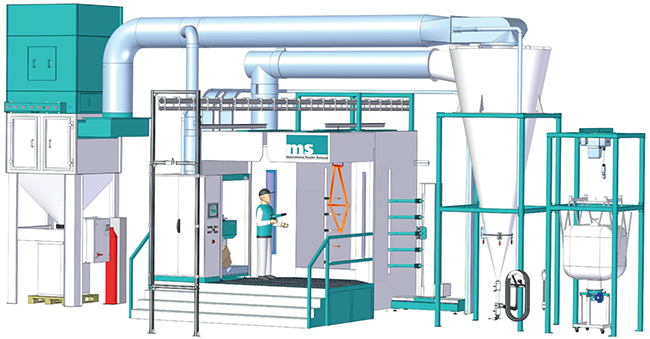 MS FCO Powder Booth System Illustration