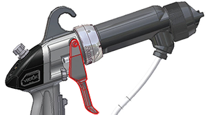 Electrostatic hand spray gun VECTOR R70