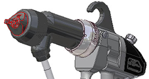 Electrostatic hand spray gun VECTOR R90